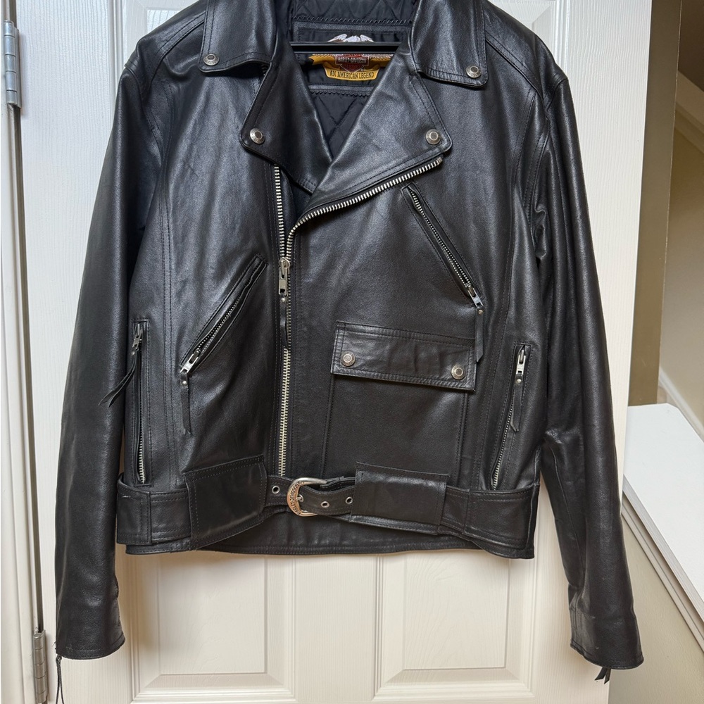 Harley-Davidson Black Leather Biker Jacket